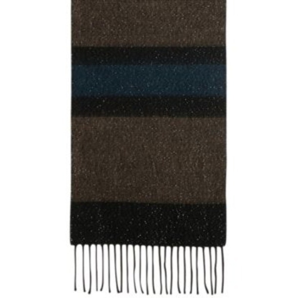 Steve‎ Madden Womens Winter Metallic Muffler Scarf Navy O/S